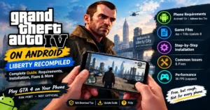 Liberty Recompiled Android guide: phone running GTA 4 with install steps